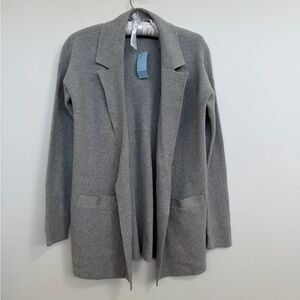 LOFT Heather Gray Knit Cardigan